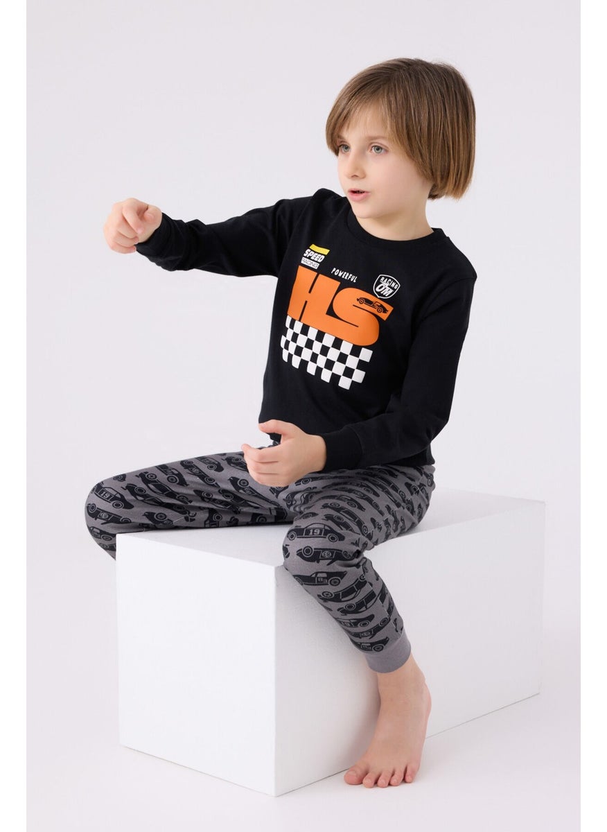 Boy Long Sleeve Pajama Set RP3439 Black