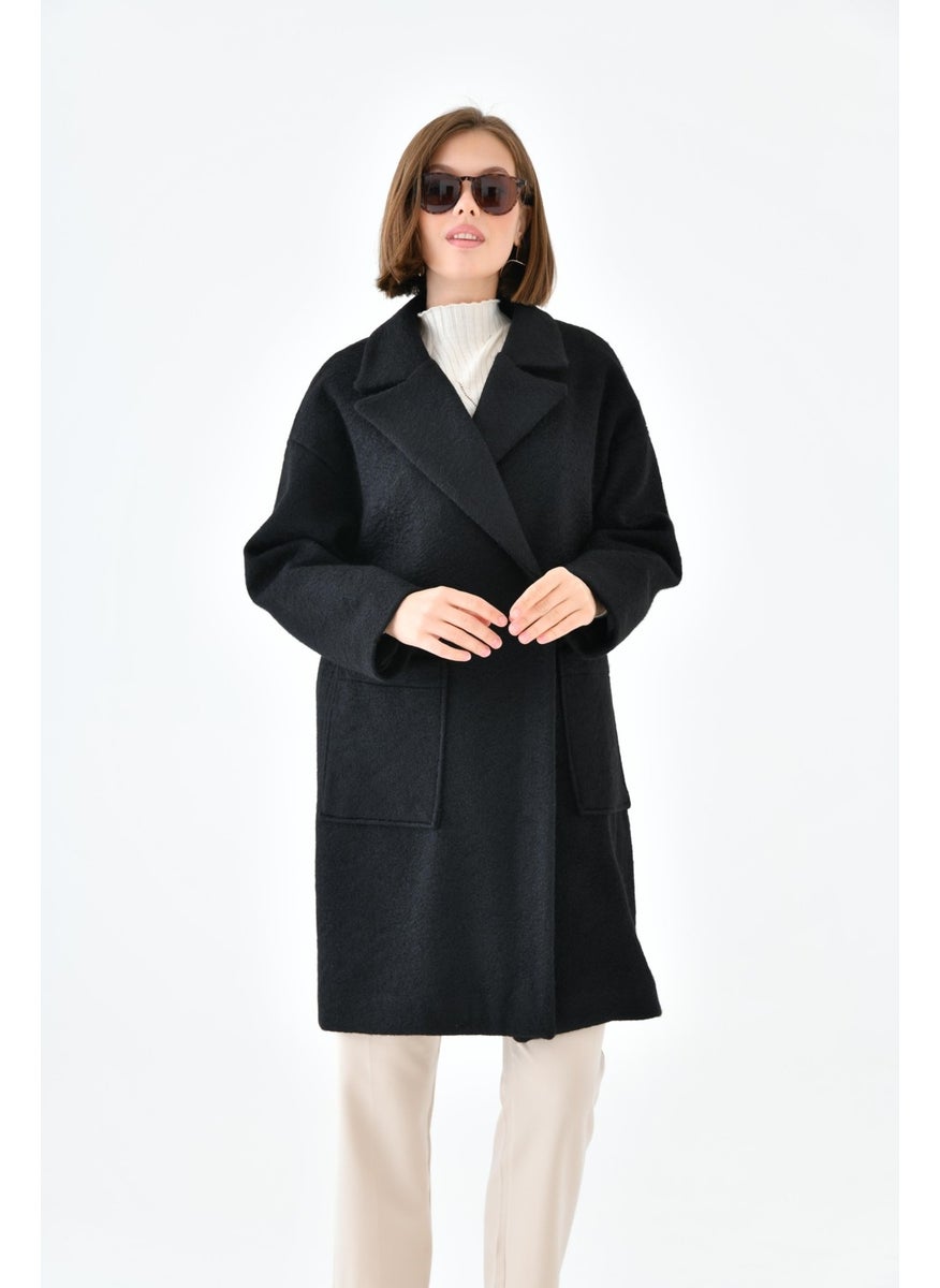 Ftz Women Women's Cashmere Coat Black