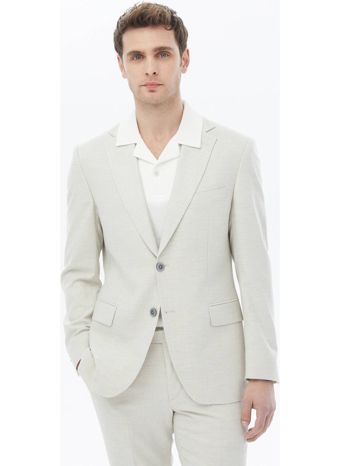 Stone Patterned Regular Fit Suit