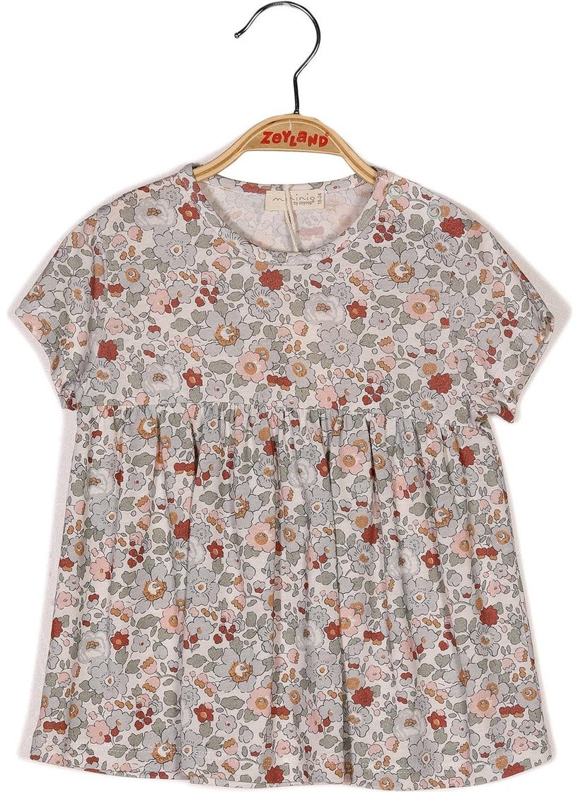 Baby Girl Floral Printed T-Shirt