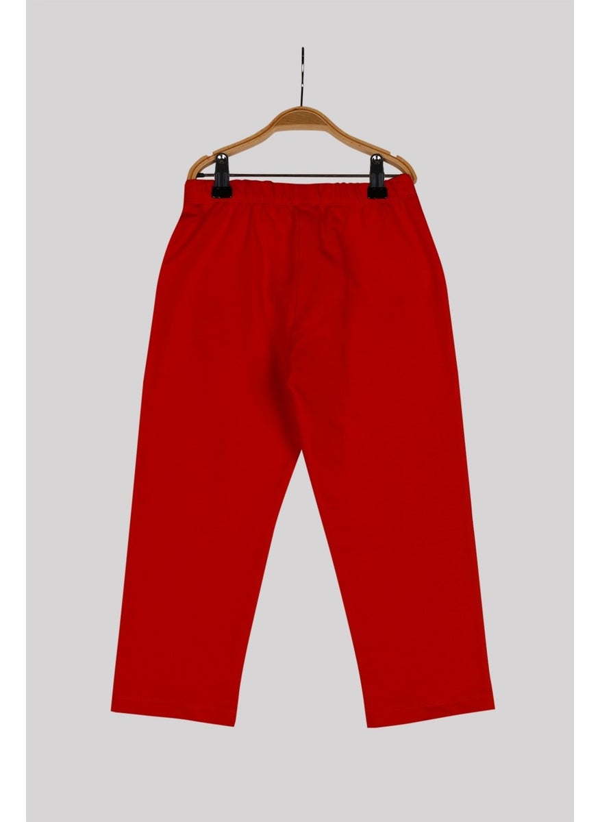 Kids Red Knitted Trousers (4-12YEARS)