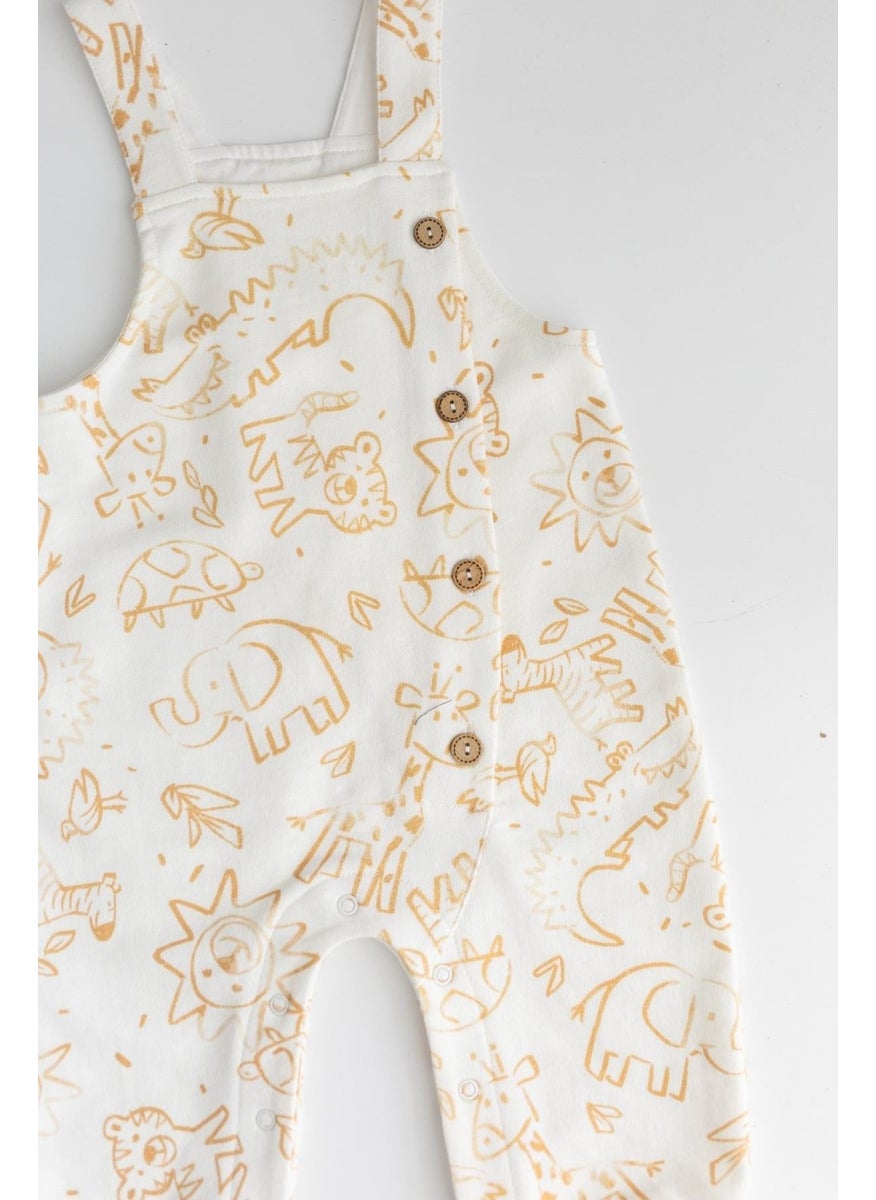 Baby Boy Animal Patterned Overalls