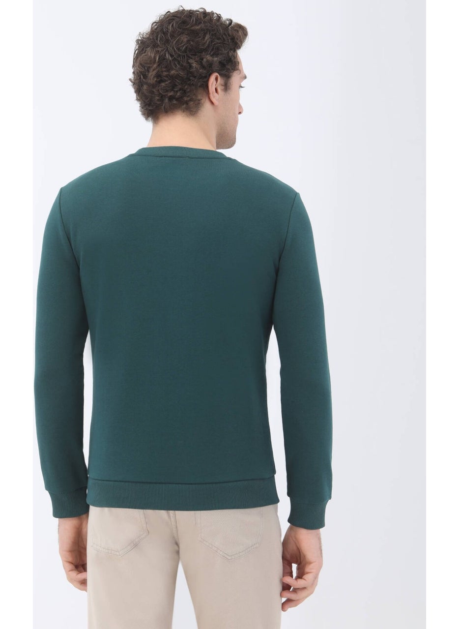 Green Crew Neck Sweatshirt