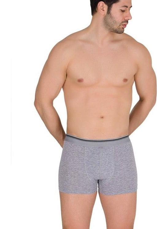 1097 Men's Boxer 3 Pieces Cotton Lycra Gray S