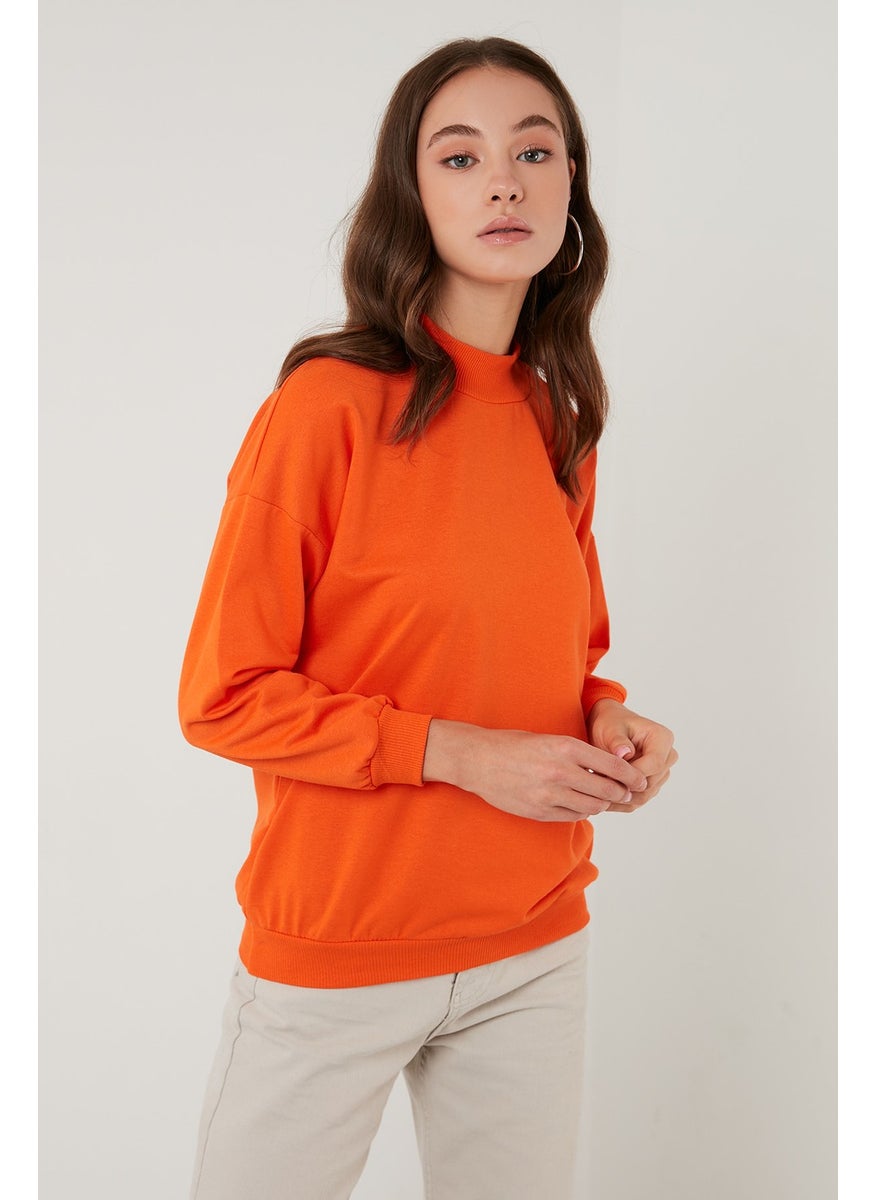 High Collar Basic Knitted Sweat Women SWEAT 5863323