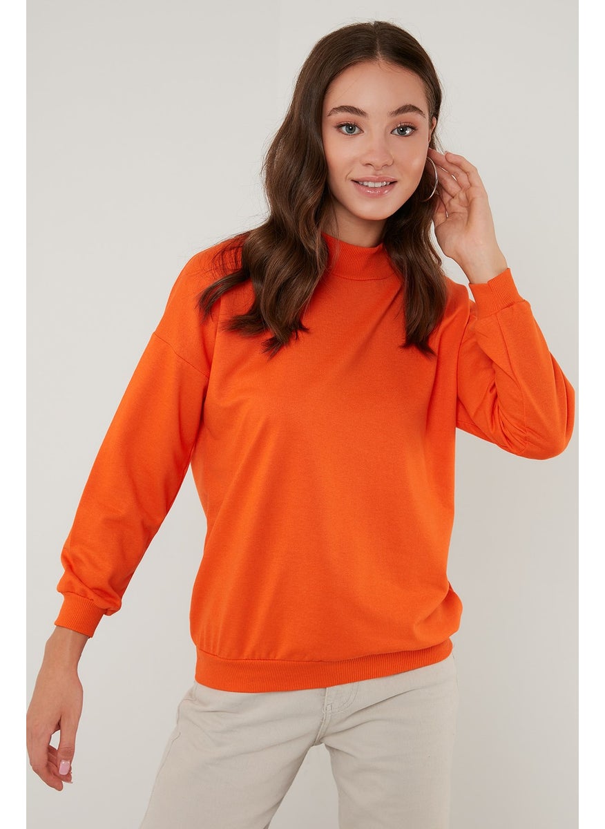 High Collar Basic Knitted Sweat Women SWEAT 5863323