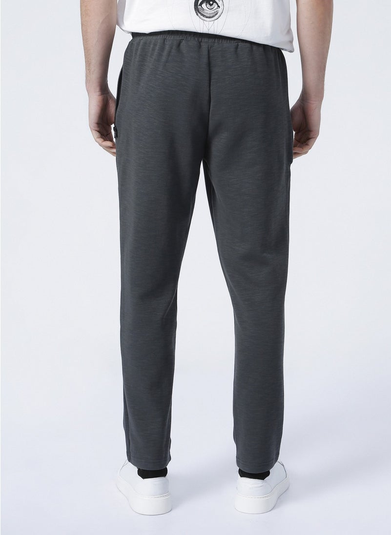 Ni202110411 Regular Fit Plain Khaki Men's Sweatpants