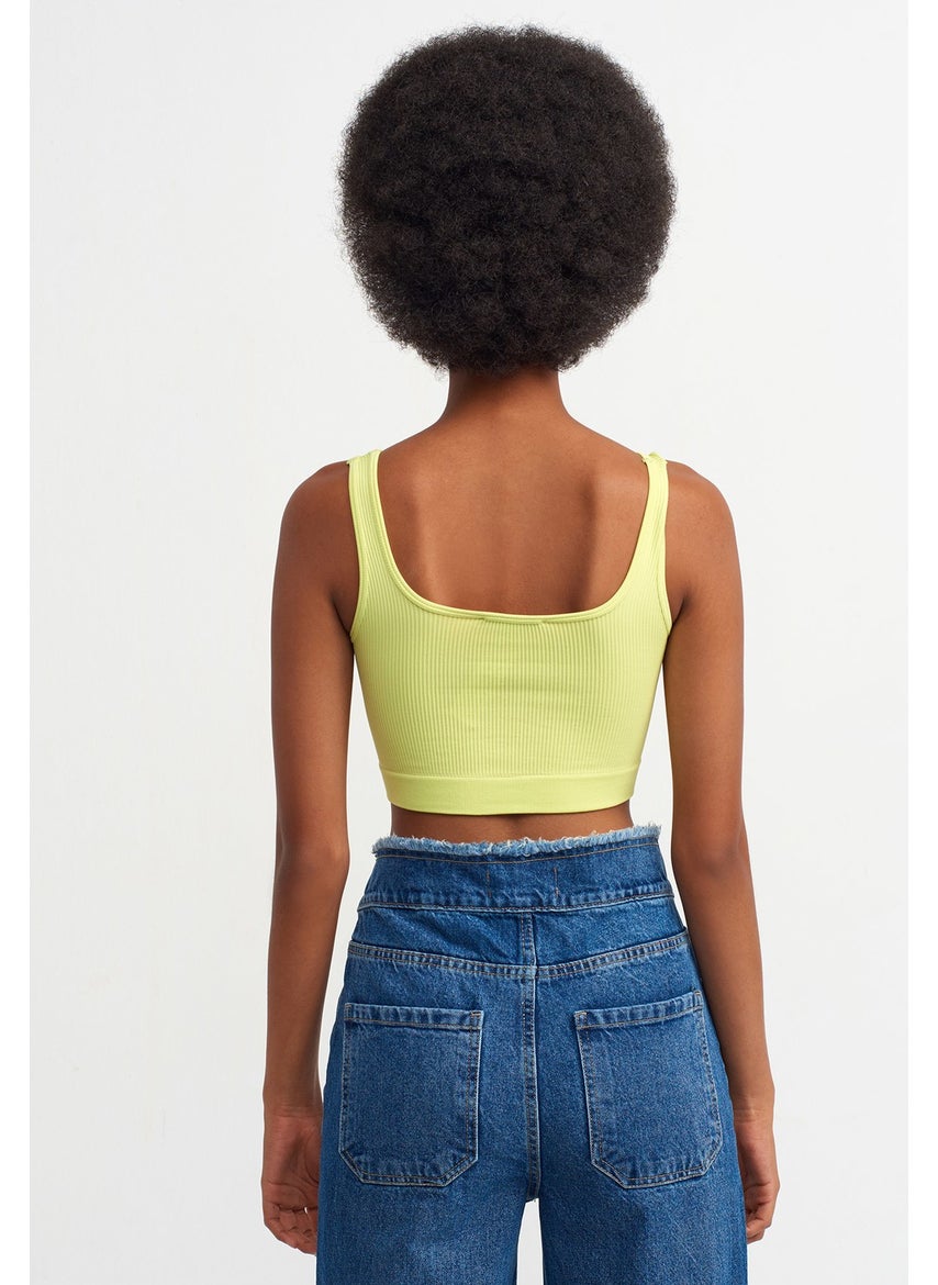 3540 Strappy Crop Top-Lime