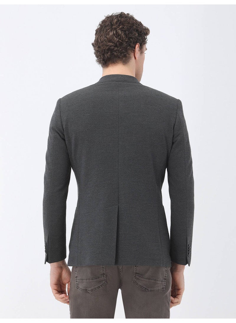 Anthracite Plain Modern Fit Jacket