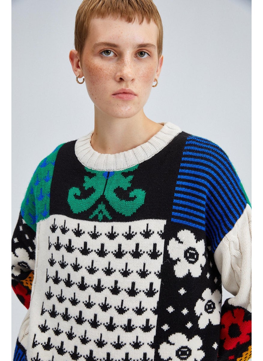 Patterned Knitwear Sweater