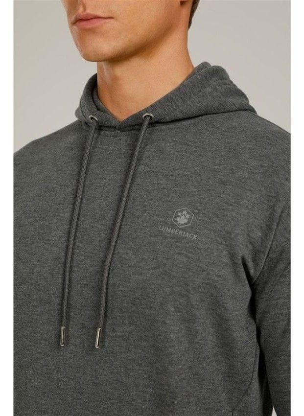 3W Basic Hoodie 3pr Gray Men's Sweatshirt M-SN73