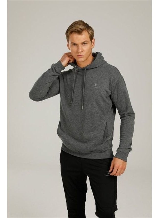 3W Basic Hoodie 3pr Gray Men's Sweatshirt M-SN73