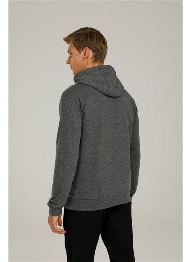 3W Basic Hoodie 3pr Gray Men's Sweatshirt M-SN73