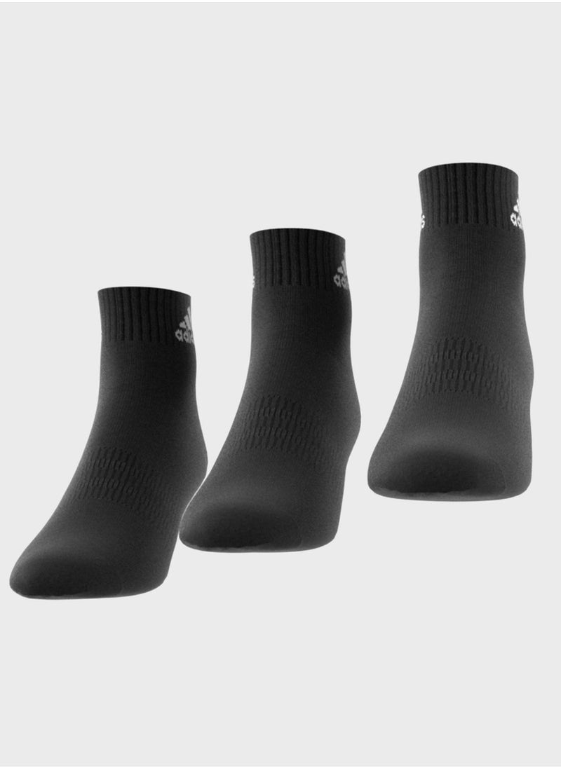 Cushioned Sportswear Ankle Socks 3 Pairs