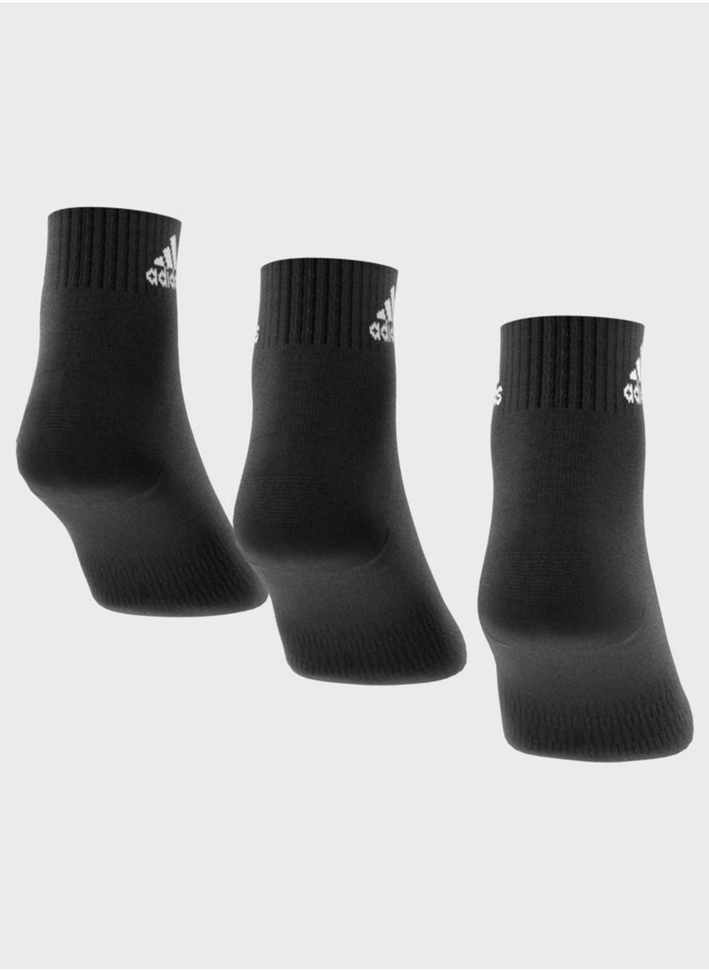 Cushioned Sportswear Ankle Socks 3 Pairs