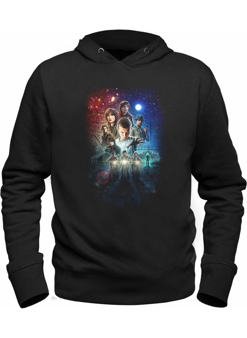 Alpha Tshirt Stranger Things Hooded Kids Sweatshirt