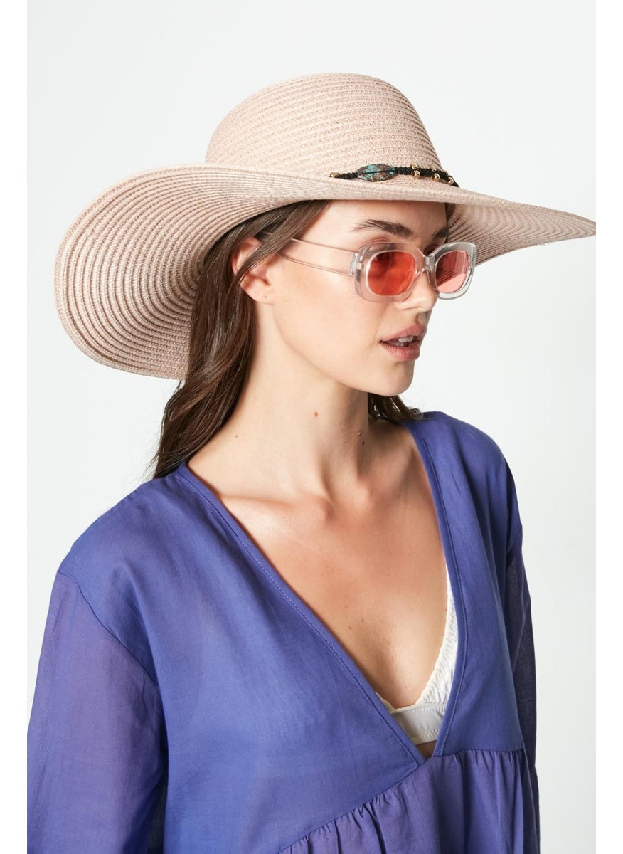 Straw Beach Hat Y23730-01 Powder