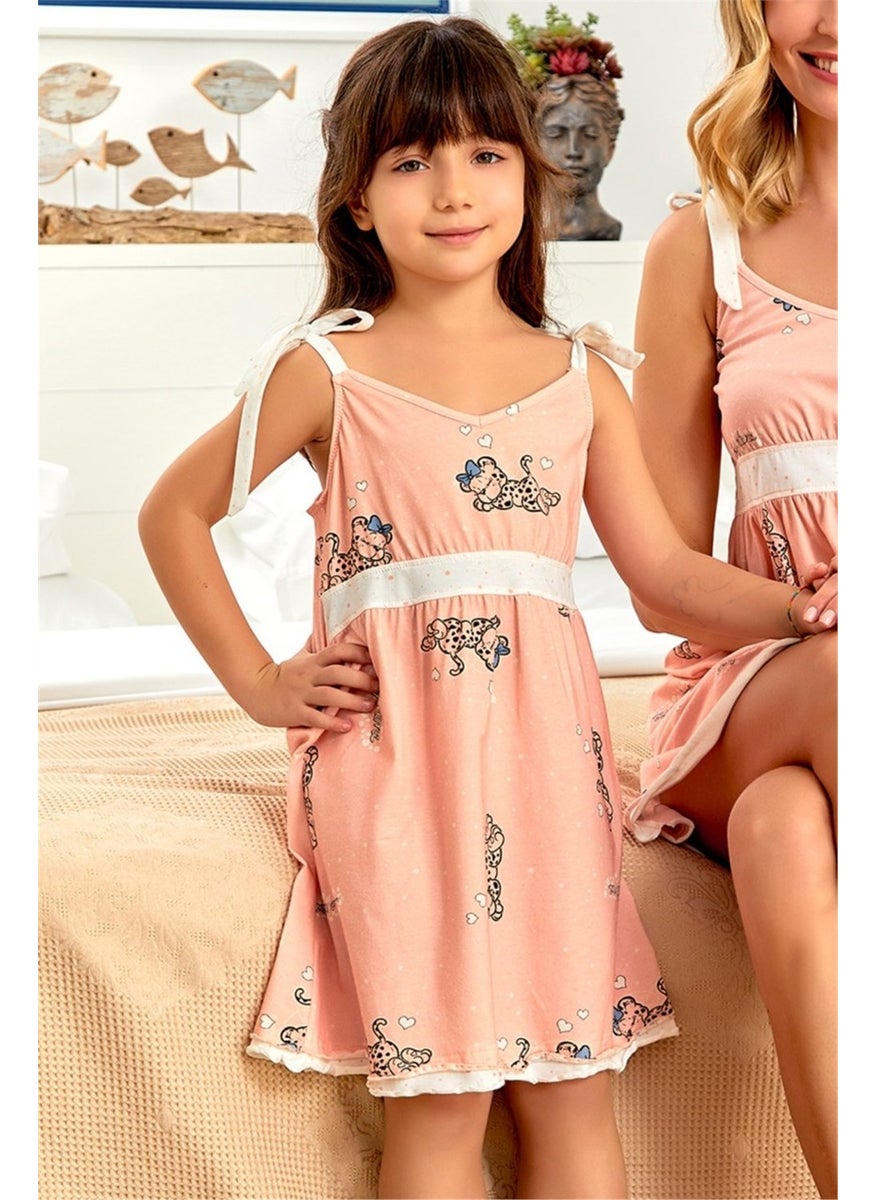 22979 Girl's Strappy Nightgown-Pink