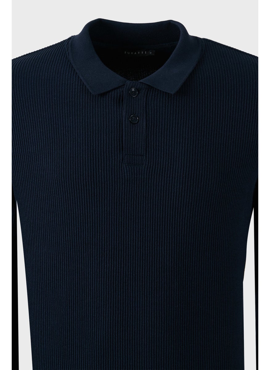 Cotton Regular Fit Buttoned Polo Neck Sweat Men's Sweat 5905739