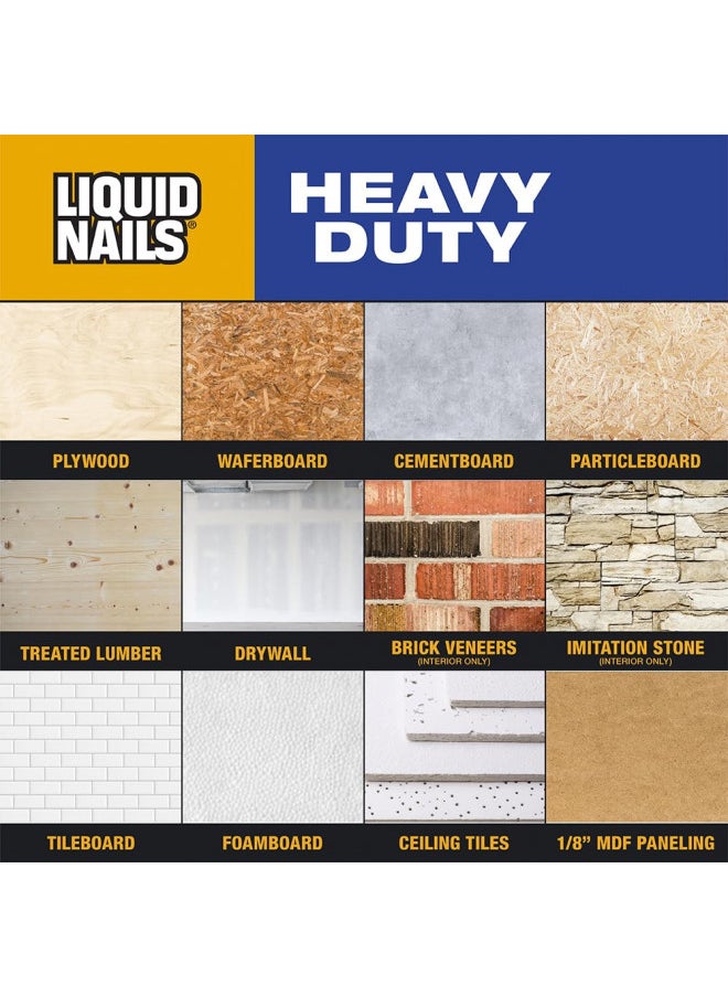 Liquid Nails Heavy Duty Construction Adhesive (LN903), 10 oz