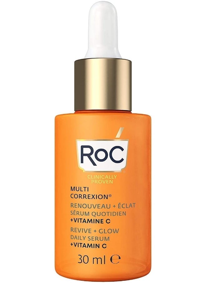 - Multi Correxion Revive + Glow Vitamin C Daily Serum - Anti Wrinkle, Ageing And Skin Tone Treatment - Firming Moisturiser - 30Ml