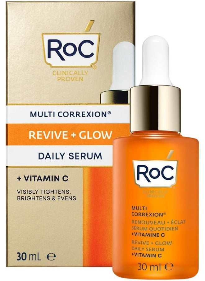 - Multi Correxion Revive + Glow Vitamin C Daily Serum - Anti Wrinkle, Ageing And Skin Tone Treatment - Firming Moisturiser - 30Ml