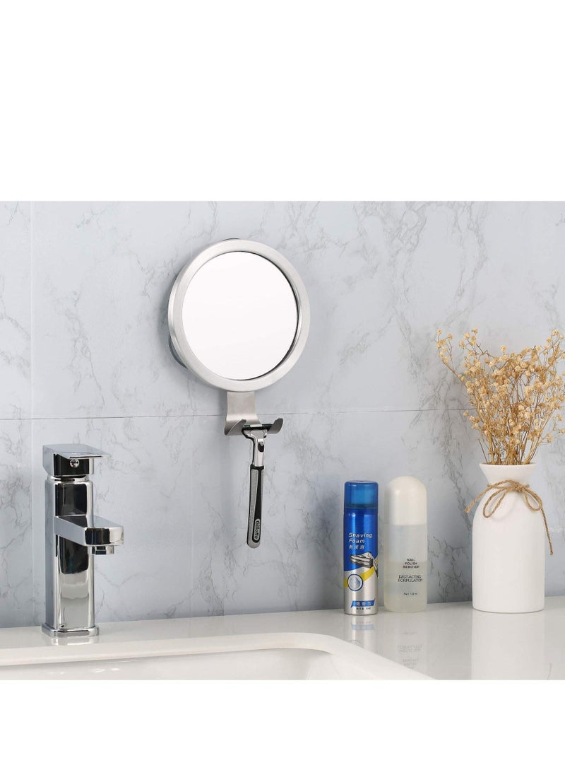 Shower Mirror Fogless for Shaving with Razor Holder, Powerful Lock Suction