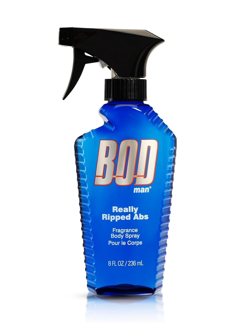 BOD Man Fragrance Body Spray, Really Ripped Abs, 8 fl oz