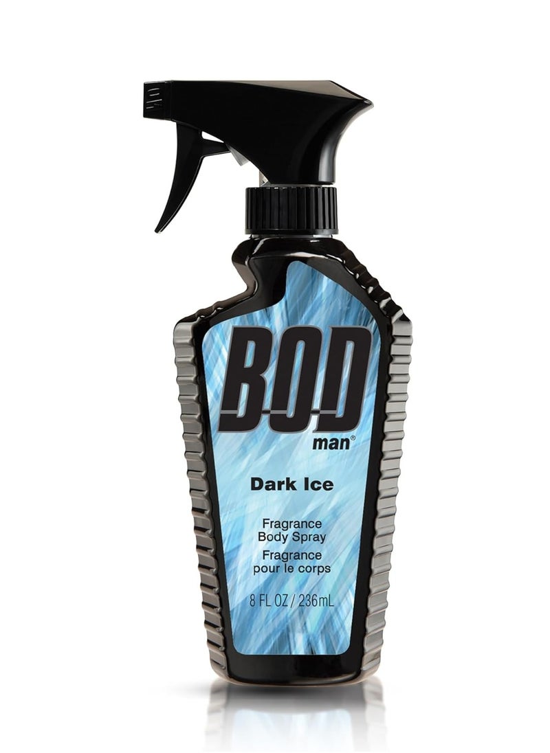 BOD Man Fragrance Body Spray, Dark Ice, 8 fl oz