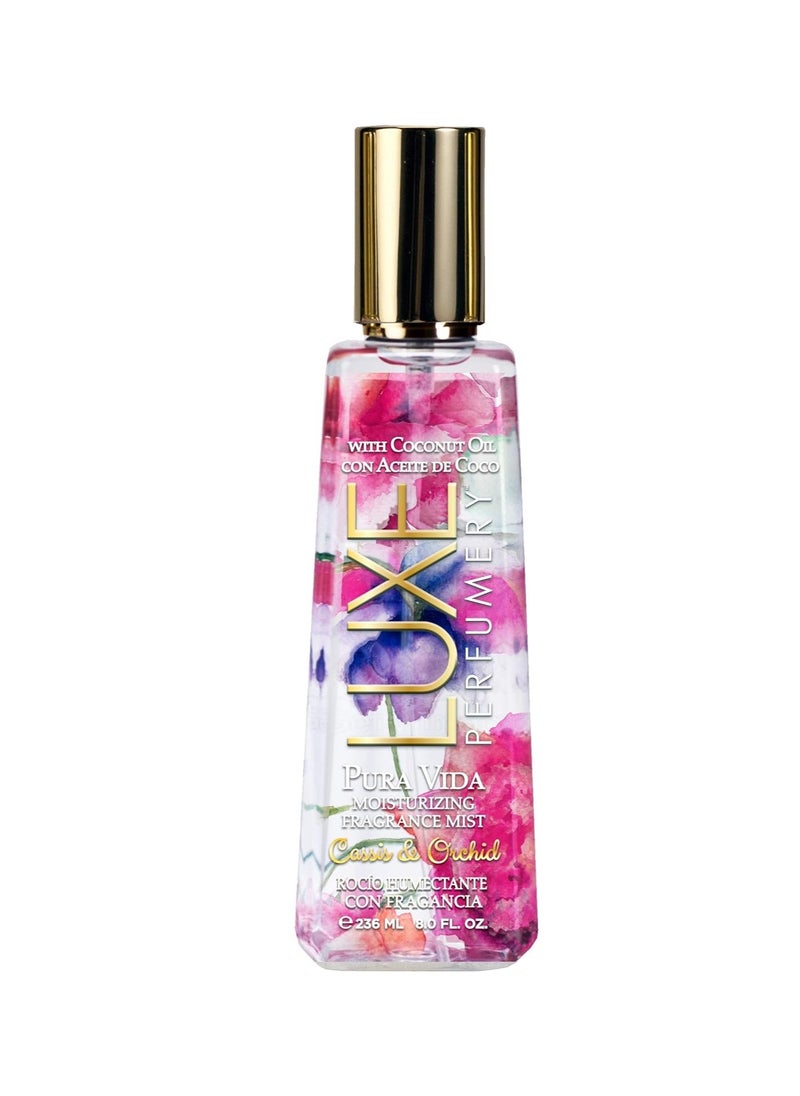 Luxe Perfumery Pura Vida Moisturizing Body Mist, Cassis/Orchid, 8 Fl Oz, pink, (38949981203-Parent)