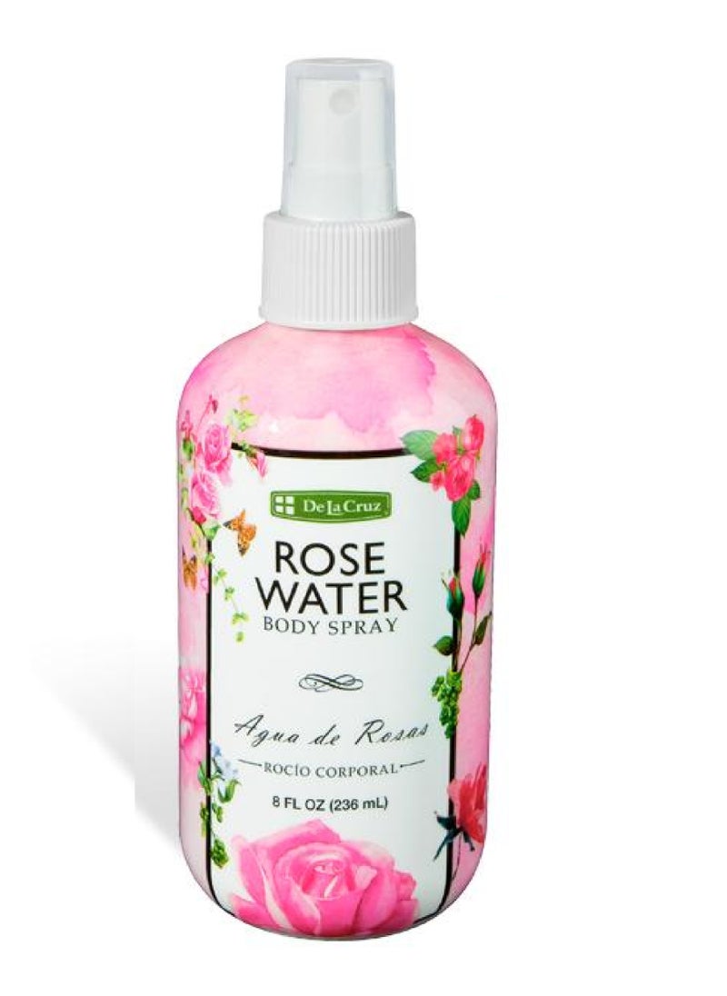 De La Cruz Rose Water Body Mist 236 ml