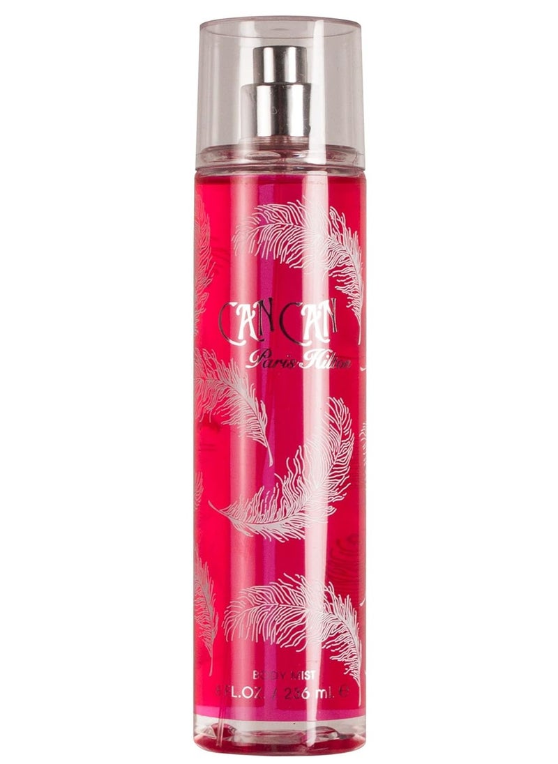 Paris Hilton CanCan Body Mist Fragrance for Women, Fruity, 8 Fl Oz