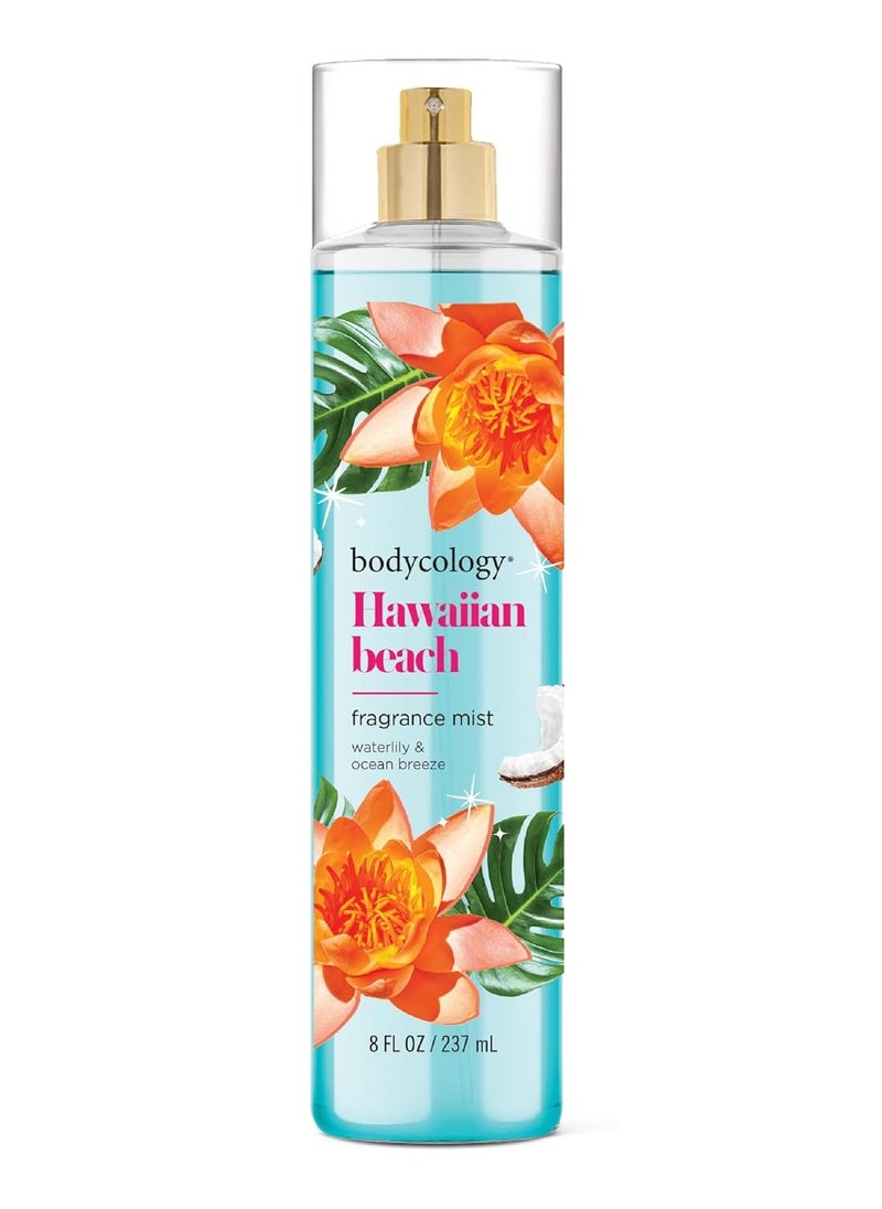 Bodycology Long-Lasting Fragrance Body Mist, Hawaiian Beach, 8 fl oz