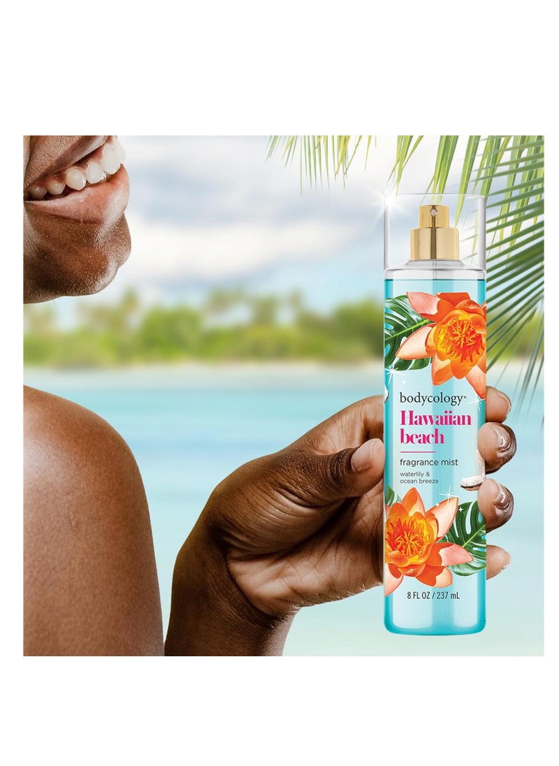 Bodycology Long-Lasting Fragrance Body Mist, Hawaiian Beach, 8 fl oz