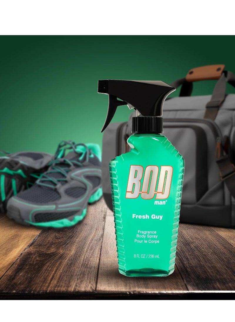 BOD Man Fragrance Body Spray, Fresh Guy, 8 fl oz