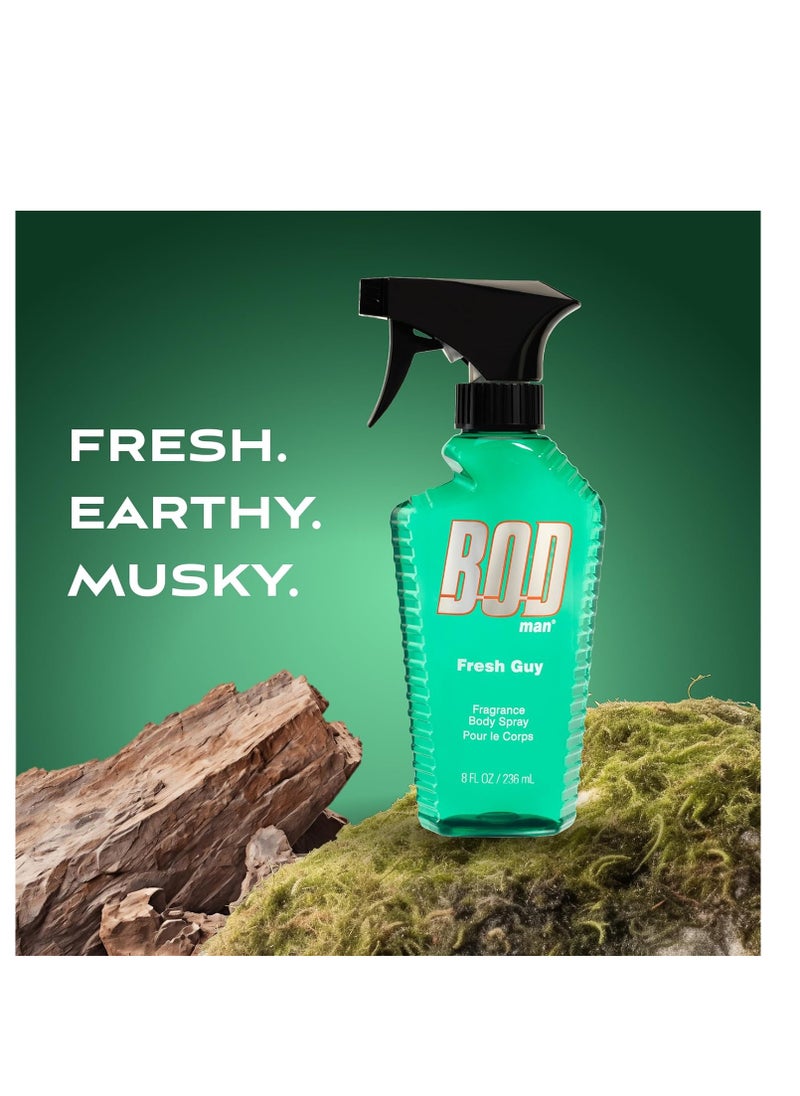 BOD Man Fragrance Body Spray, Fresh Guy, 8 fl oz