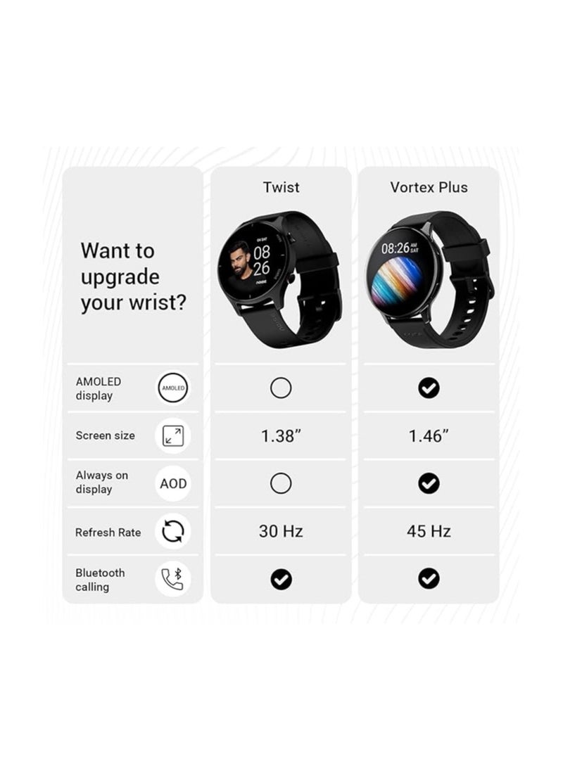 Noise Twist Round dial Smart Watch with Bluetooth Calling, 1.38