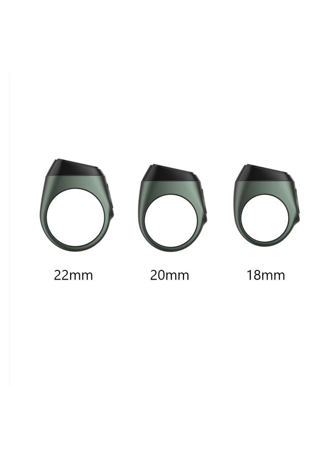 iQIBLA Smart Zikr Metal Ring Lite Green 18mm/ 20mm/ 22mm