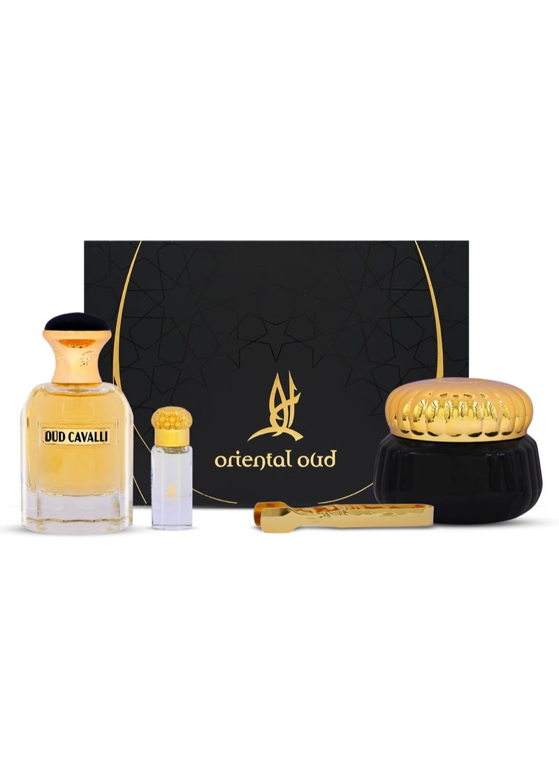 Oriental Oud Oud Cavali Edp 80Ml 4Pcs Set