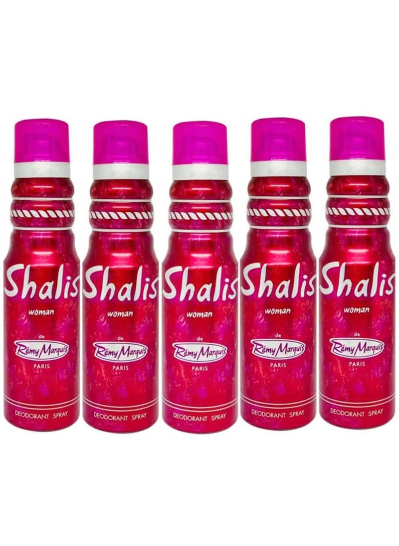Shalis Women Deodorant Spray 175ml (Pack of 5)