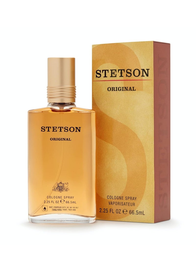 Stetson Original - Cologne for Men - Classic, Woody and Masculine Aroma with Fragrance Notes of Citrus, Patchouli, and Tonka Bean - 2.25 Fl Oz