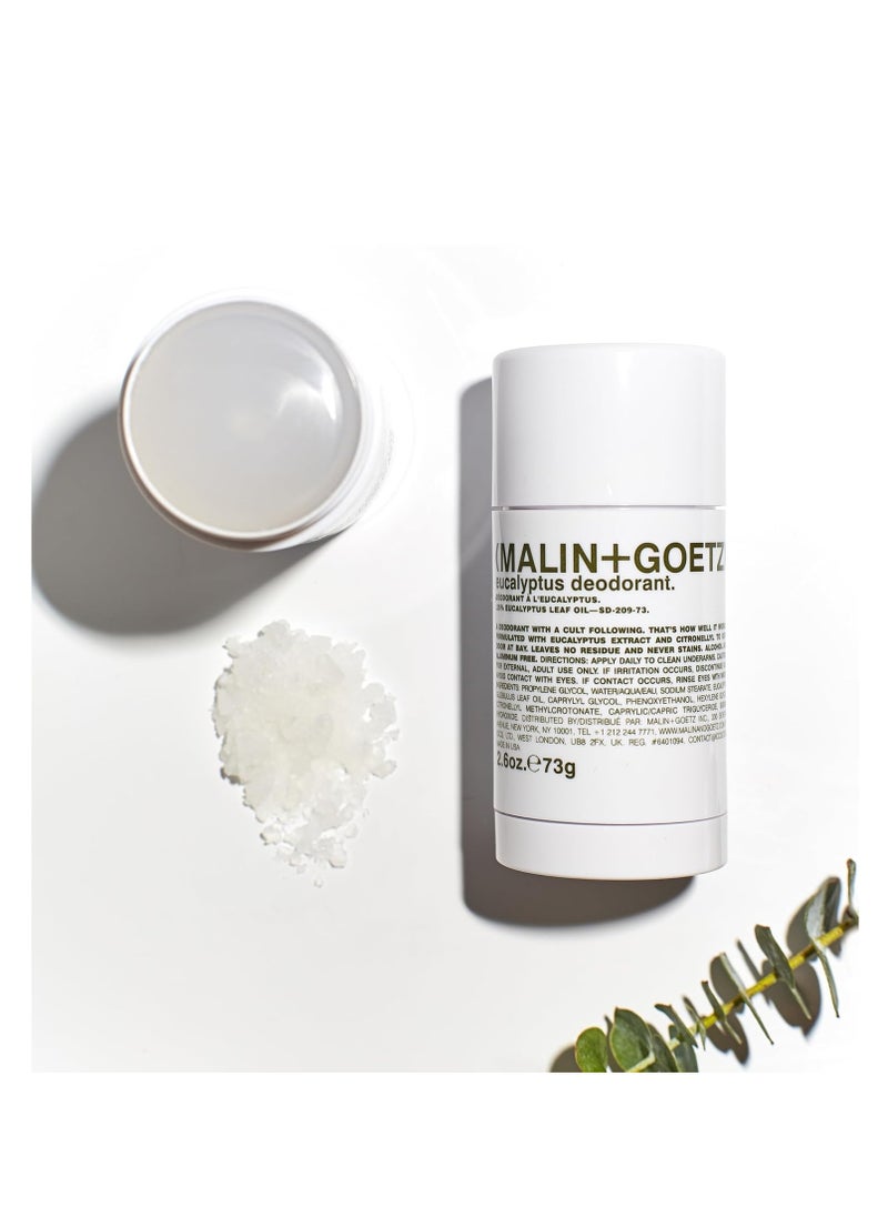 Malin + Goetz Deodorant - Men & Women's Stick Deodorant, Scented Deodorant for All Skin Types, Natural Fragrance & Color, Aluminum Free Natural Deodorant.