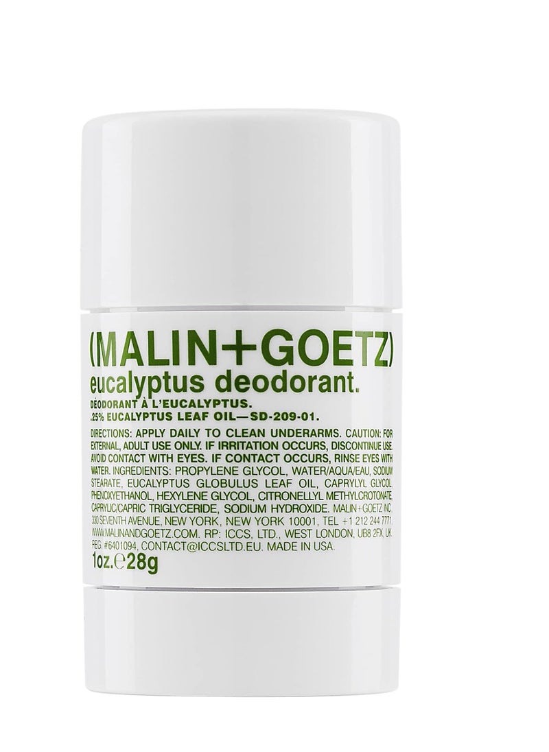 Malin + Goetz Deodorant - Men & Women's Stick Deodorant, Scented Deodorant for All Skin Types, Natural Fragrance & Color, Aluminum Free Natural Deodorant.