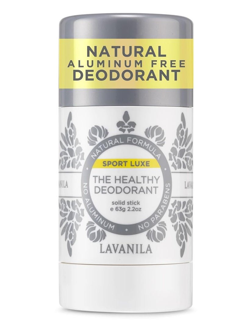 Lavanila Aluminum Free Sport Luxe Deodorant, 2oz - The Healthy Deodorant for Men & Women - Triple Odor Protection, Fresh Scent Solid Stick, Vegan