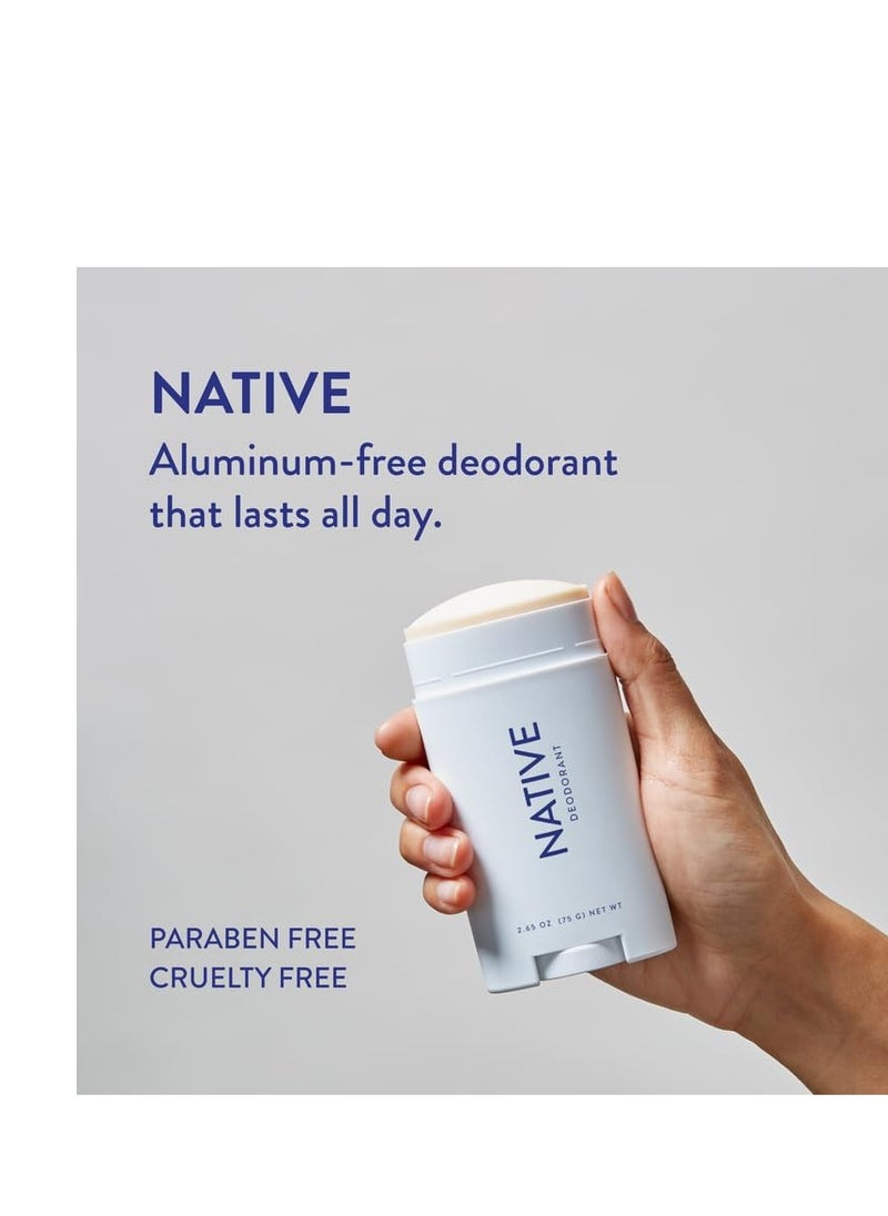 Native Deodorant | Natural Deodorant for Men, Aluminum Free with Baking Soda, Probiotics, Coconut Oil and Shea Butter | Charcoal