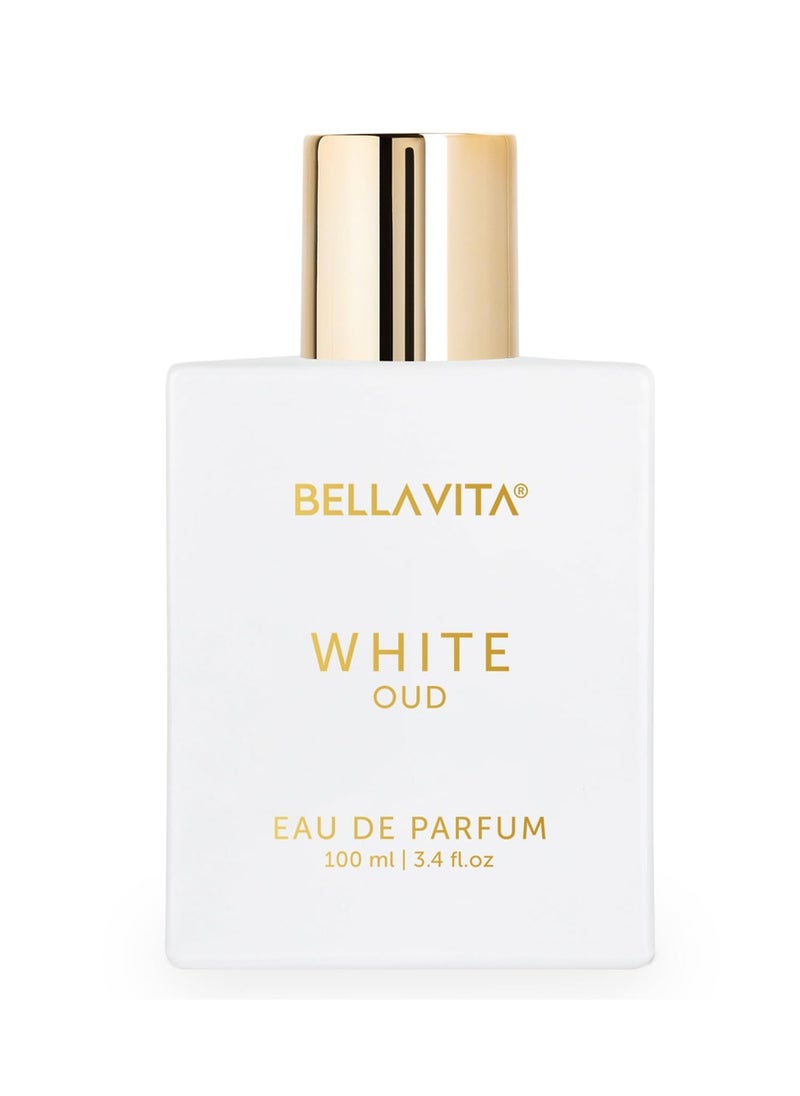 Bellavita Luxury White Oud Perfume for women and men | Long-Lasting | Unisex | Gift for birthdays and anniversary | Vegan and Cruelty-free | IFRA-certified | Arabic Eau de Parfum