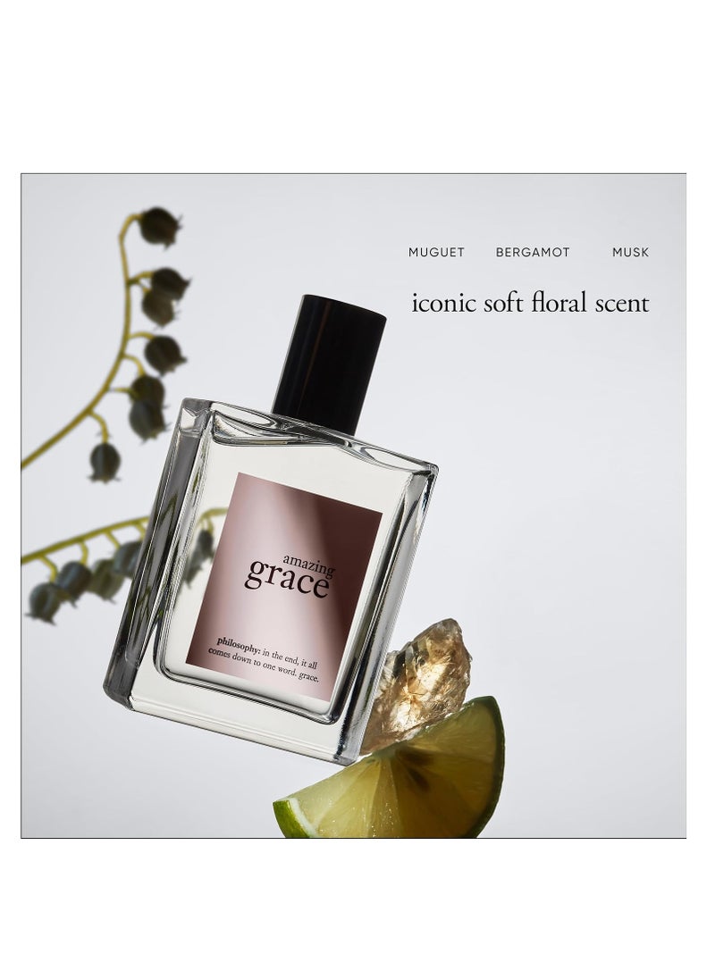 philosophy amazing grace eau de toilette - clean & floral women's perfume - with notes of bergamot, muguet & musk - luxury perfume for women - long lasting fragrance