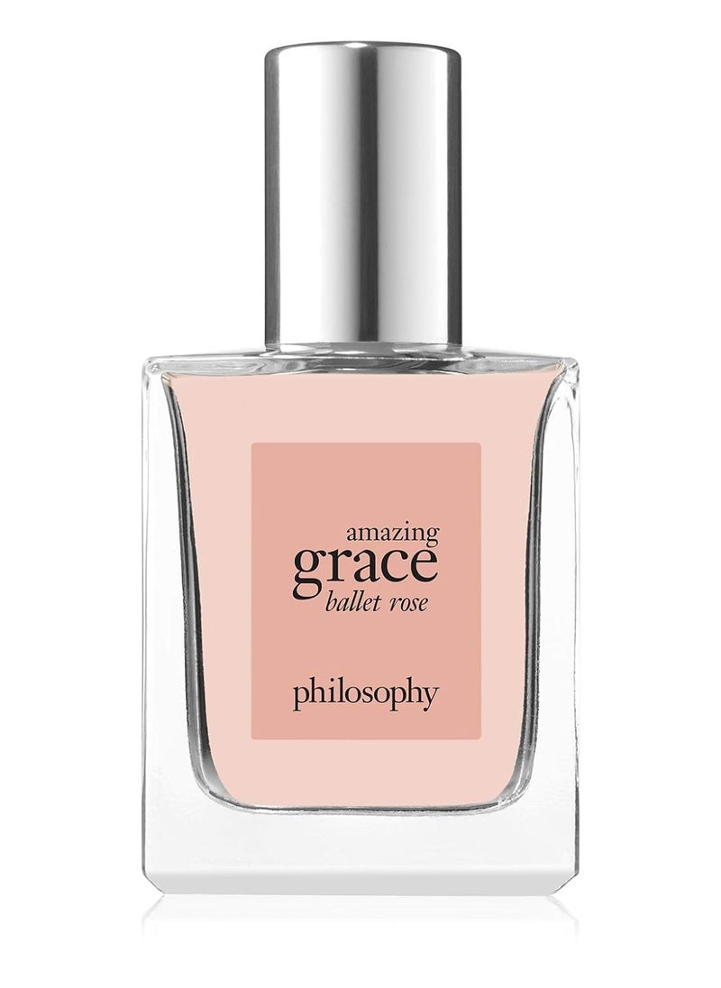 philosophy amazing grace ballet rose eau de toilette - dreamy & floral women's perfume - with notes of rose, lychee & musk - luxury perfume for women - long lasting fragrance