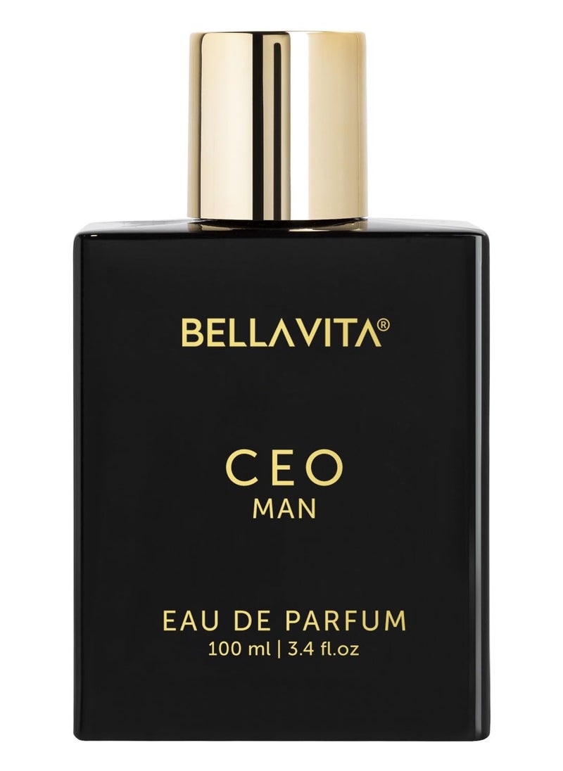 CEO MAN Perfume for men (3.3 Fl.oz) - Eau De Parfum with Lemon, Lavender, Tonka & Agarwood | Long Lasting Perfume for men, Vegan & Cruelty Free | Gift for men