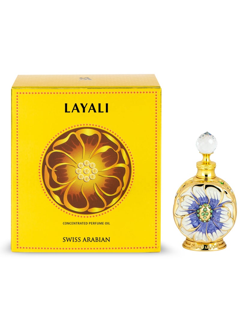 Layali Concentrated Perfume Oil For Women 15ml